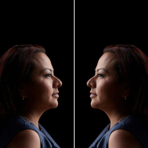 Female founder portrait mirror image