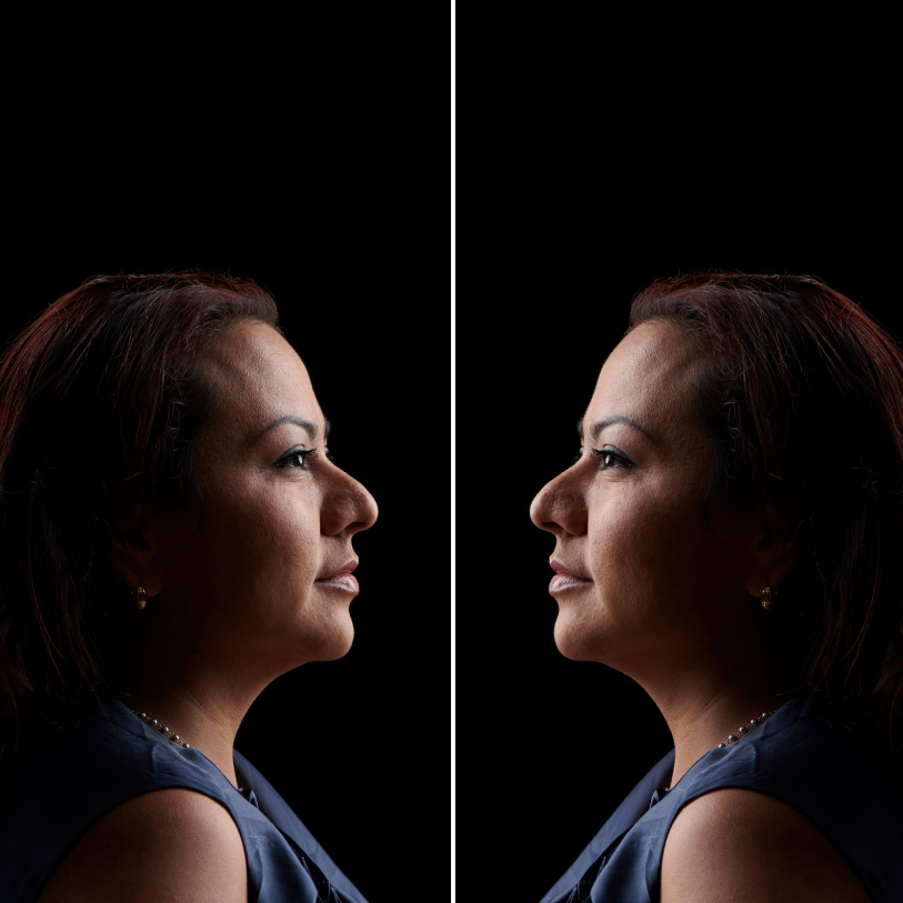 Female founder portrait mirror image